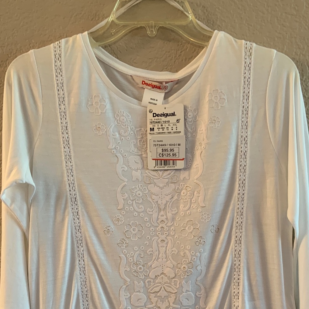 Desigual white top